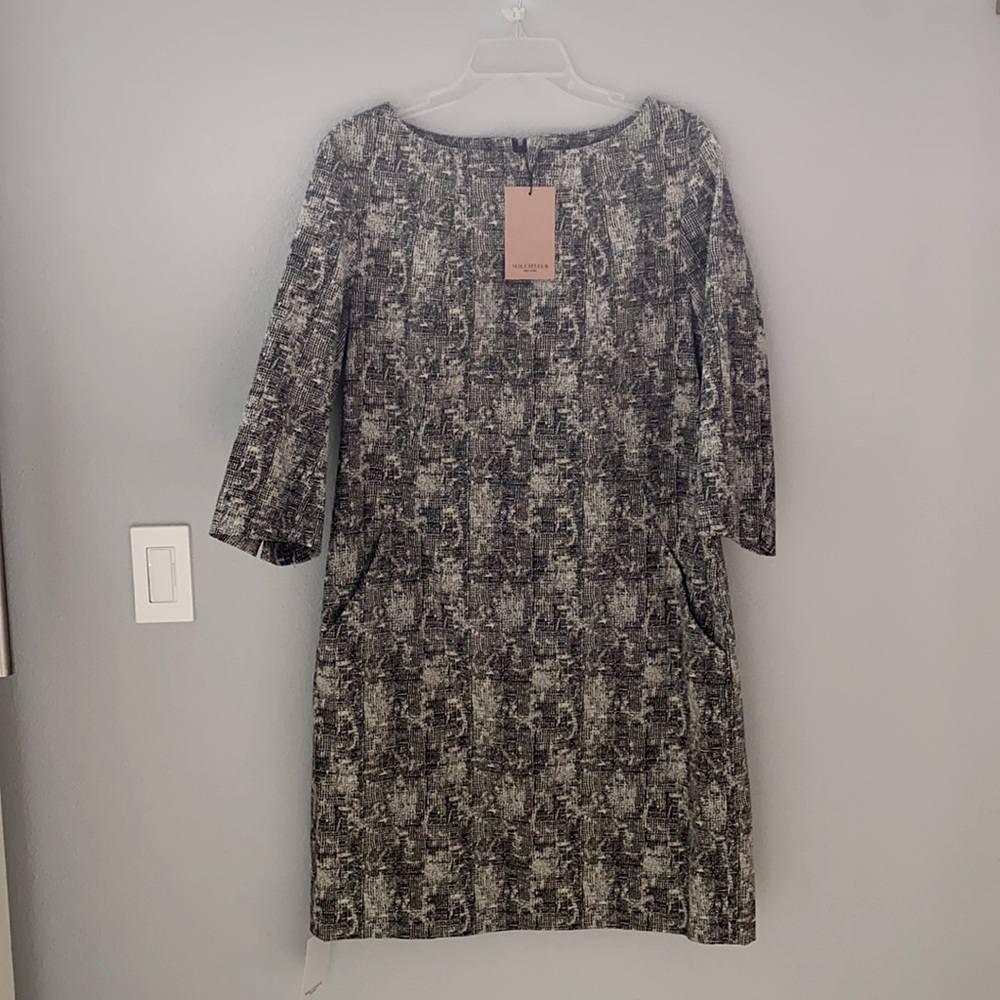 MM LaFleur Etsuko dress black/cream color NWT sz16